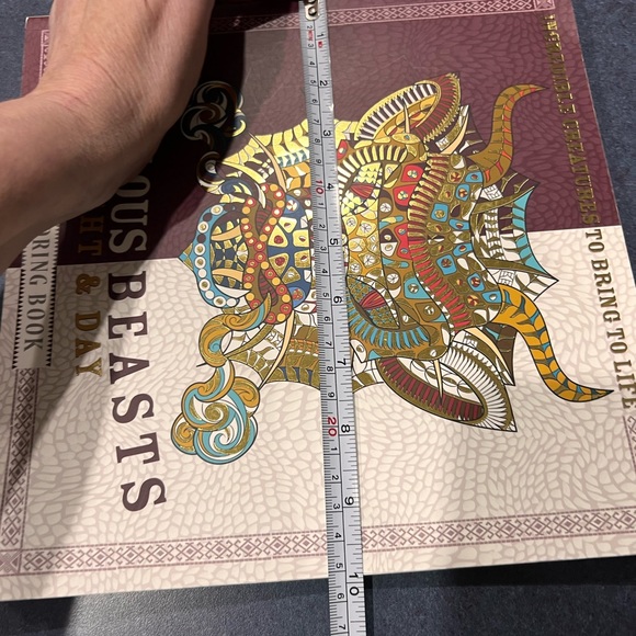 FABULOUS BEASTS:  Night and Day Adult Coloring Book  NEW - Picture 9 of 14